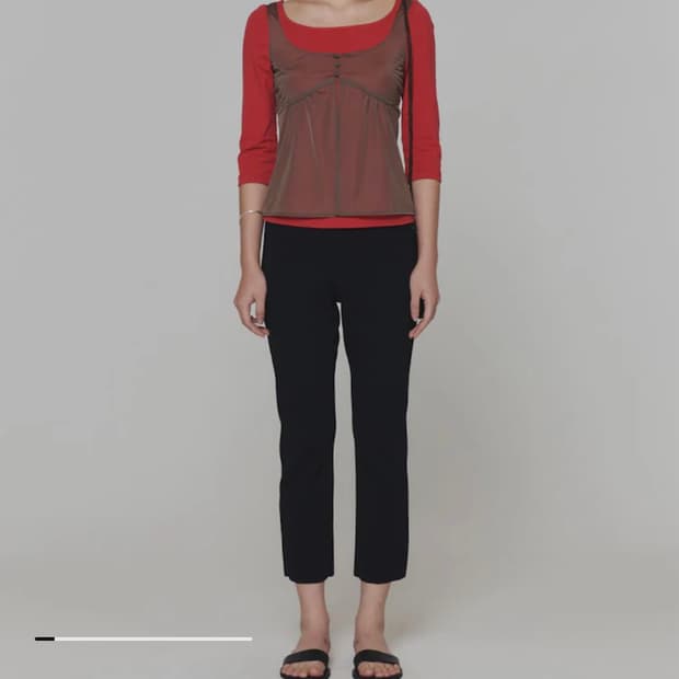 아모멘토 쉬어 뷔스티에 탑 1사이즈