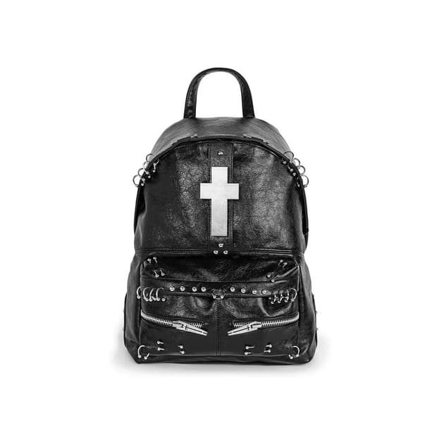 다프트 피어싱 레더 백팩