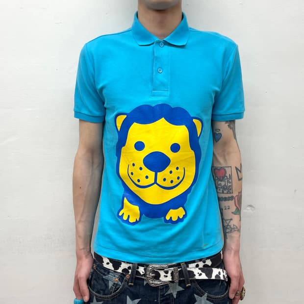 Cutie lion blue pk t-shirt 