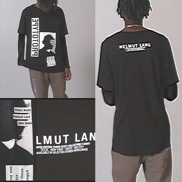 헬무트 랭X트래비스스캇 프로토타입 롱슬리브