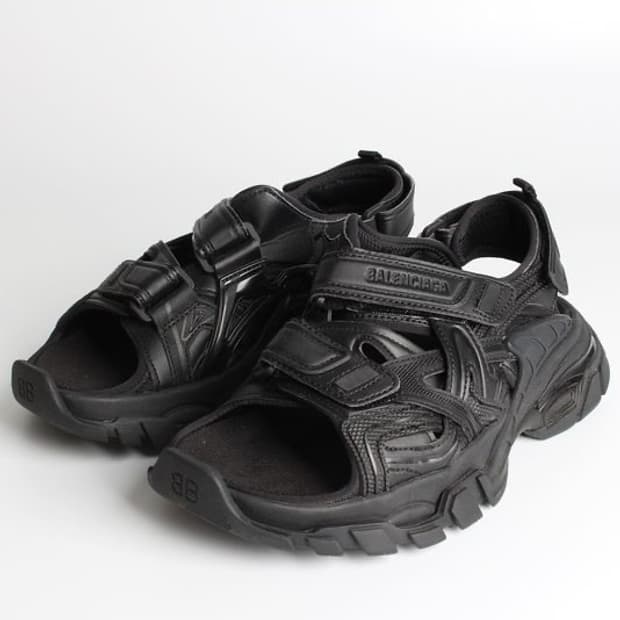 발렌시아가 트랙 샌들 블랙 [42]