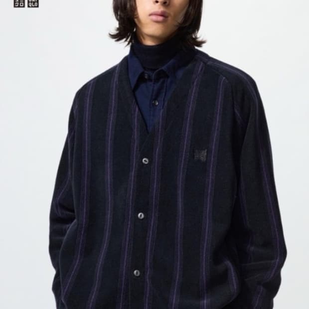 유니클로 니들스 스트라이프 가디건 L,XL