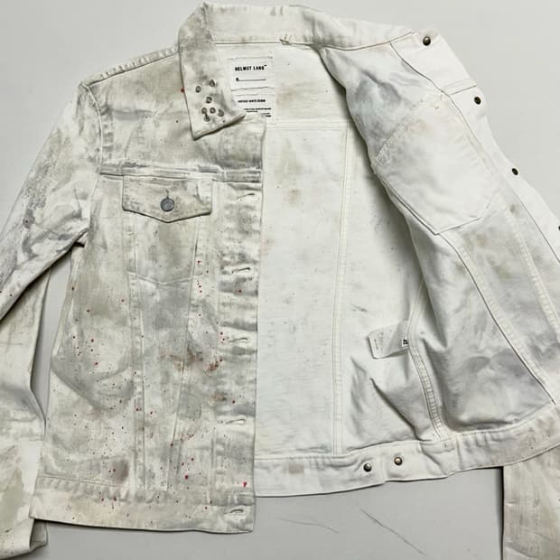 [42] 헬무트 랭 1998 오버 슬리브 데님 트러커 (커스텀)