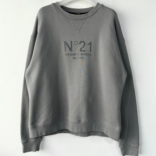 N21 로고 프린팅 맨투맨 L