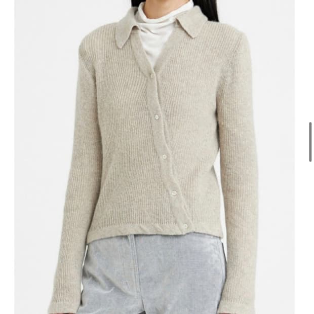 Youth 유스 Asymmetric Knit Shirt 가디건