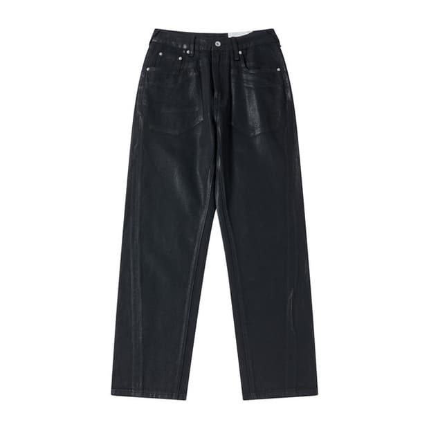 yiyae Straight Washed Denim Pants