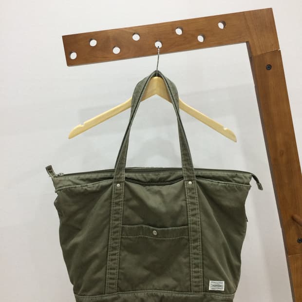 빈티지 포터 카키 토트백