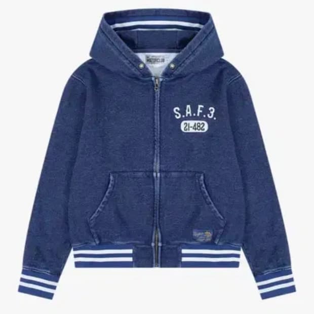 사파리스팟 데님 후드집업 1 size