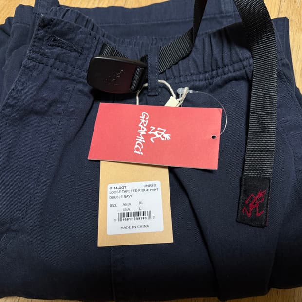 그라미치 루즈 테이퍼드 릿지 팬츠 네이비 XL