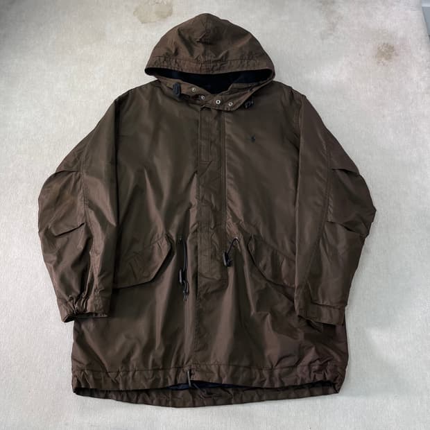 105 폴로랄프로렌 00s 브라운 나일론 코치자켓