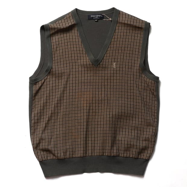 입생로랑 Yves Saint Laurent Check Vest