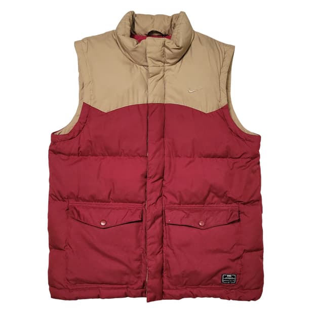 나이키 구스 다운 배색 패딩조끼