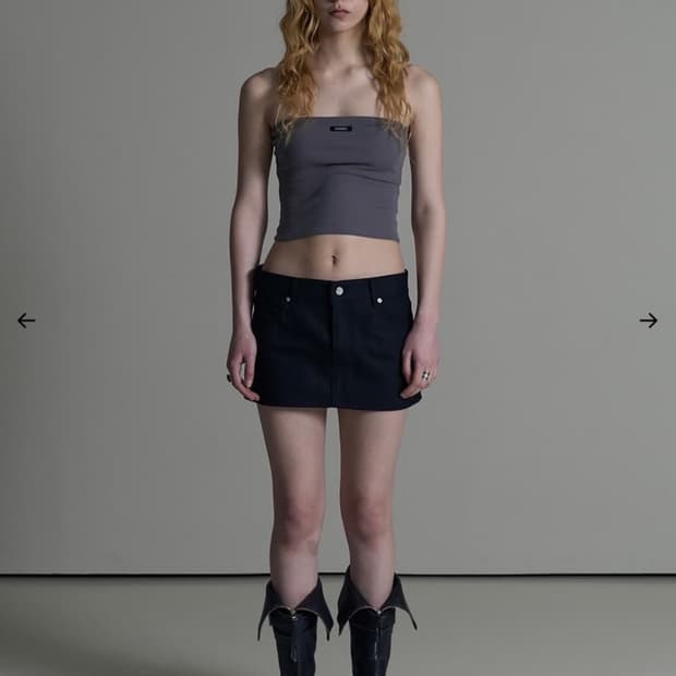 보헤미안서울 블랙 미니 스커트