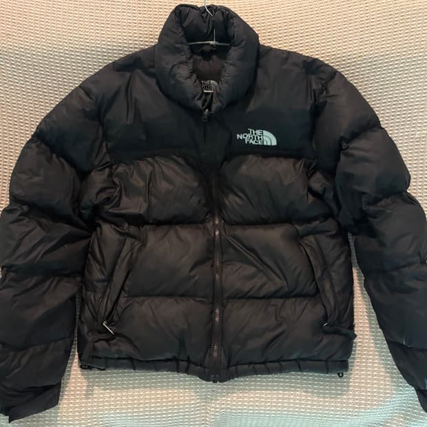 노스페이스 눕시 95 블랙 패딩