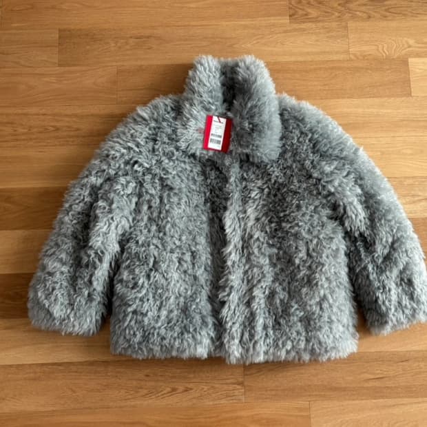 마르디 메크르디 폴리아두 퍼 오버사이즈 자켓