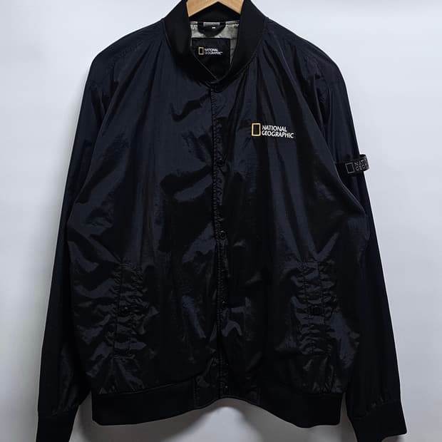 내셔널지오그래픽 블랙 바람막이 봄버자켓 XL