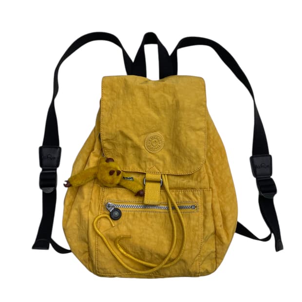 키플링 y2k 옐로우 복조리백팩