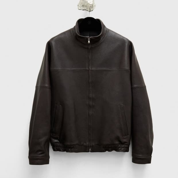 유스 / 26SS 하이넥 레더 블루종  / L