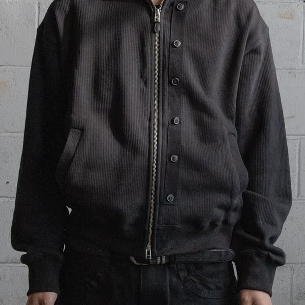 포그서비스 밀리터리 버튼 후드집업