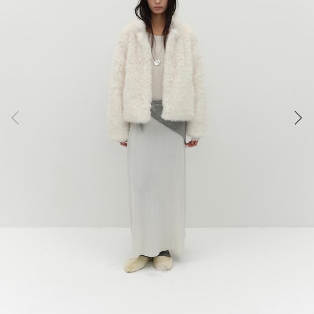 로우타이드 hairy fur jacket