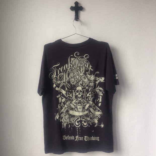Back printing point t shirt