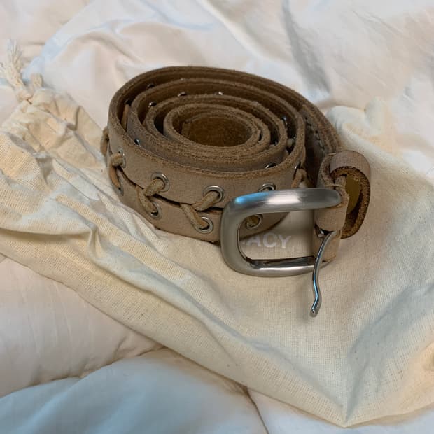 Ourlegacy beige belt (70cm)