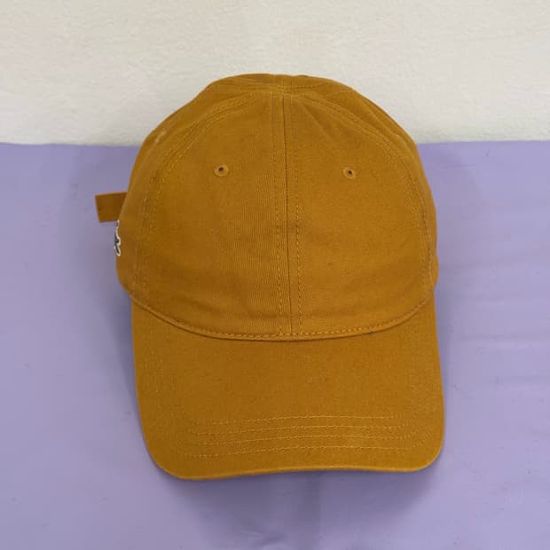 라코스테 머스타드 사이드 스몰 로고 볼캡 os