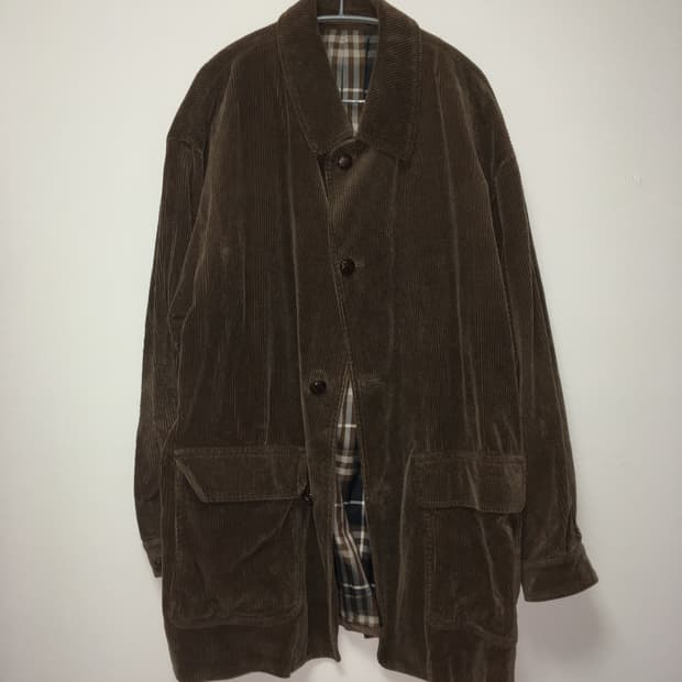 corduroy half coat