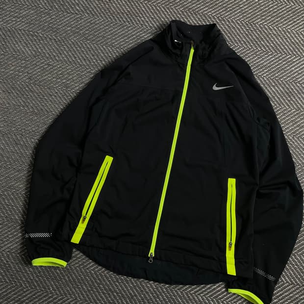 나이키 스카치로고 러닝 트랙 형광 집업 자켓y 4479