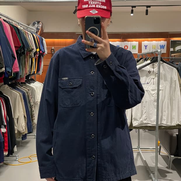 에디바우어 와플 셔츠 자켓  