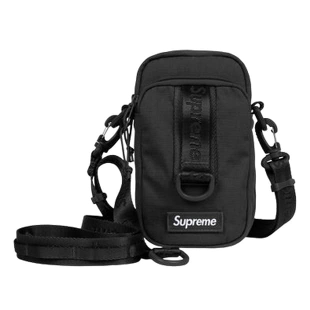슈프림 사이드 백 블랙 - 26SS