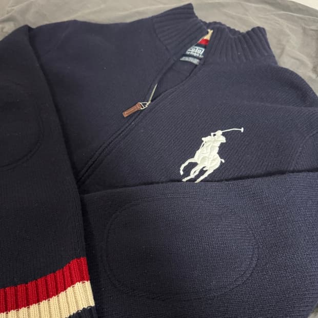 🔆희귀 대장급🔆 폴로 빅포니 니트집업