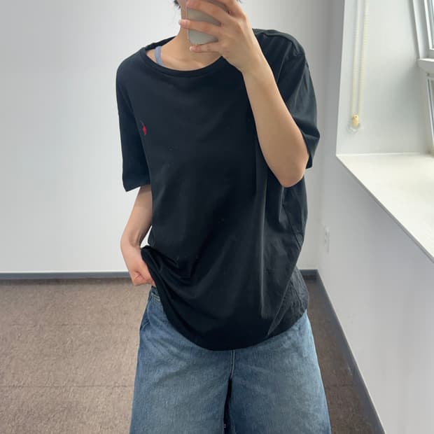 Polo 폴로 레드 포니 블랙 반팔