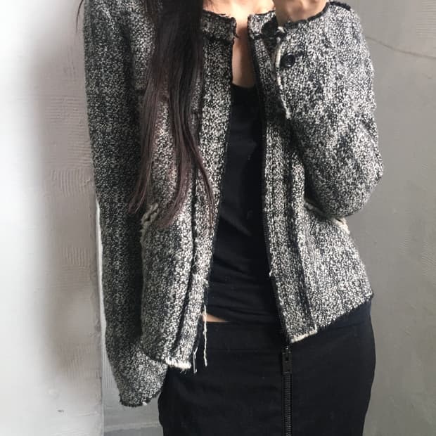 Isabel Marant 이자벨마랑 울 블린드 트위드 집업