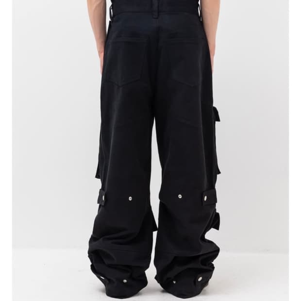 이지앤아트 체인저블 포켓팬츠 블랙 L