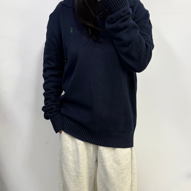 폴로 반집업 니트[1802]