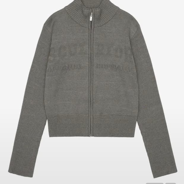 스컬프터 클래식 로고 집업 스웨터 s