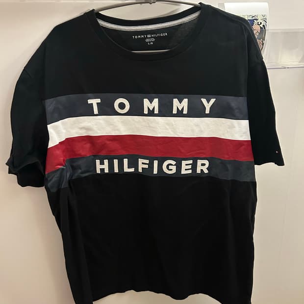 타미힐피커 네이비 반팔 티