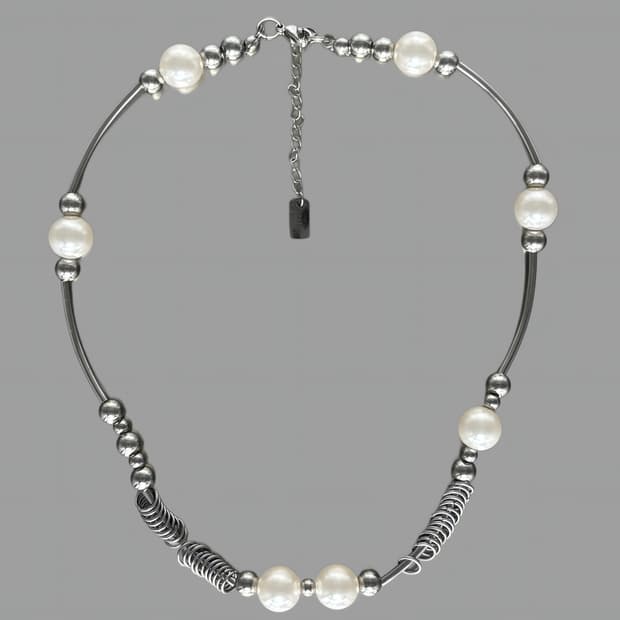 Ring Pearl Necklace