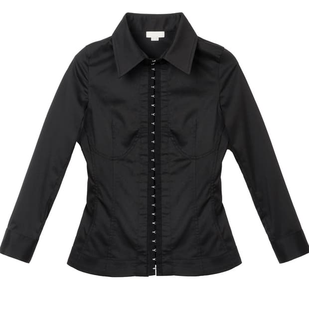본네 Corset seam shirt (Black) 3사이즈