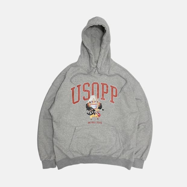 트래블 X 원피스 우솝 후드티