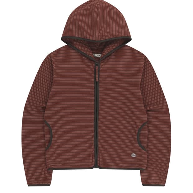 STRIPE FLEECE HOOD ZIP-UP 플리스 후드 집업