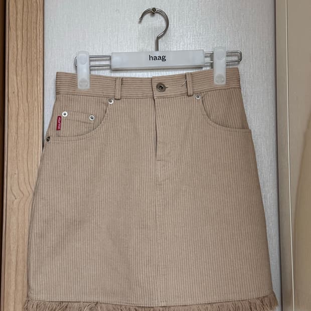 스컬프터 베이지 스커트 S