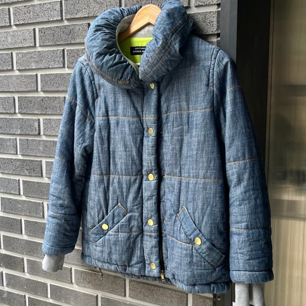 메르시보꾸 데님 벌룬 푸퍼 자켓