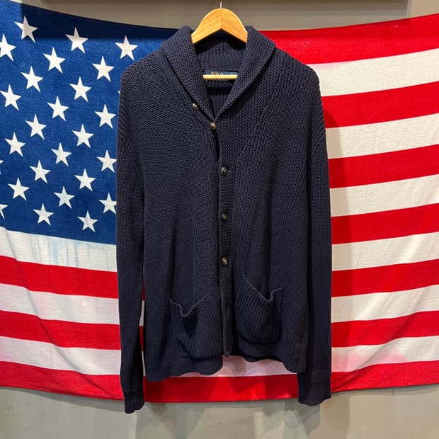 폴로 랄프로렌 숄카라 니트 가디건