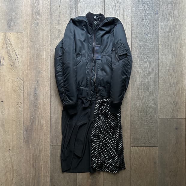 Skirt Docking Reversible Bomber Jacket