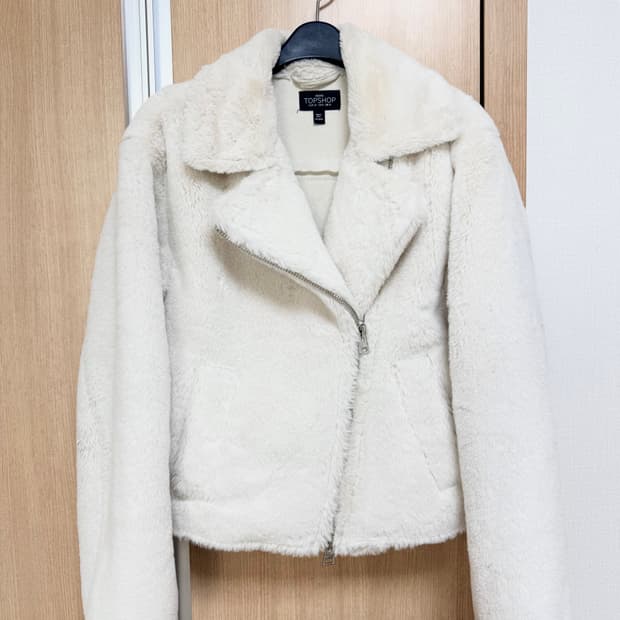 Topshop 라이더 투웨이 퍼자켓