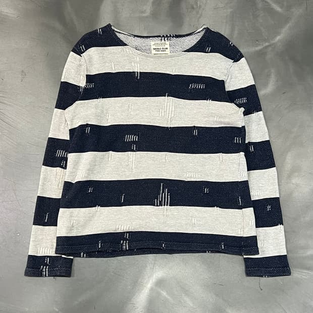  니콜클럽 스트라이프 니트 y16171