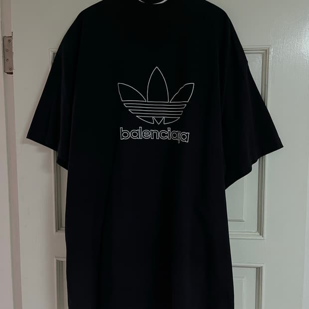 발렌시아가 아디다스 불꽃 티셔츠