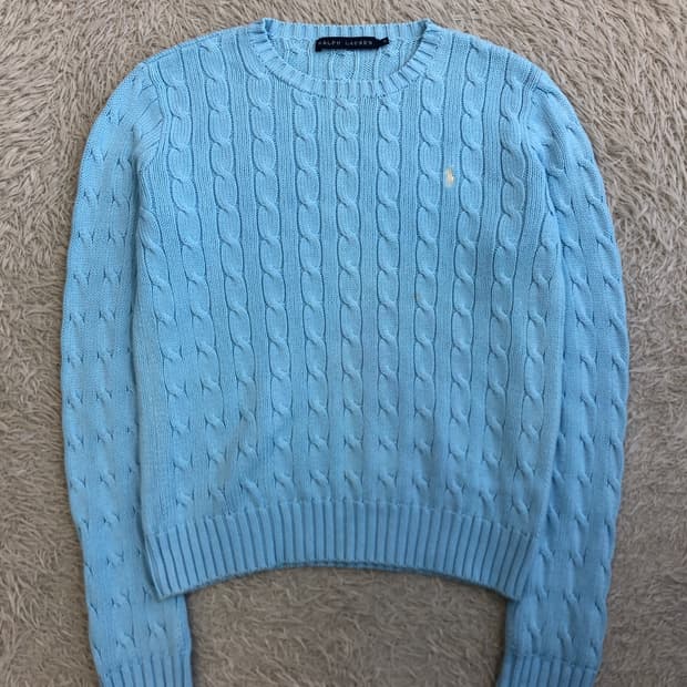 폴로 랄프 로렌 꽈배기 니트/#2538